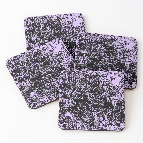 Item preview, Fluid design - black and lavender designed and sold by rahilvalani.
