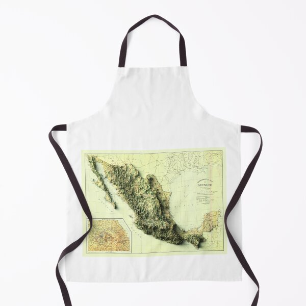 Item preview, 1922 Map of México 3D digitally-rendered designed and sold by ThinkAboutMaps.