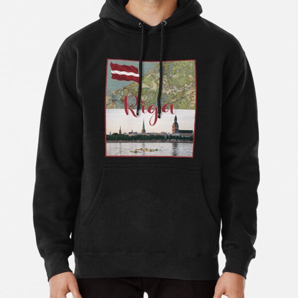 Riga, Latvia Pullover Hoodie