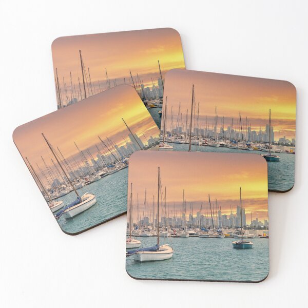 Item preview, Yachts moored at St Kilda Beach designed and sold by Ricjacyno.
