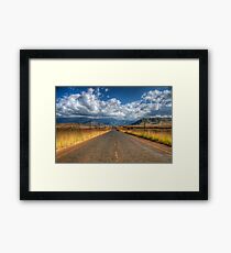 A Road Somewhere Framed Print