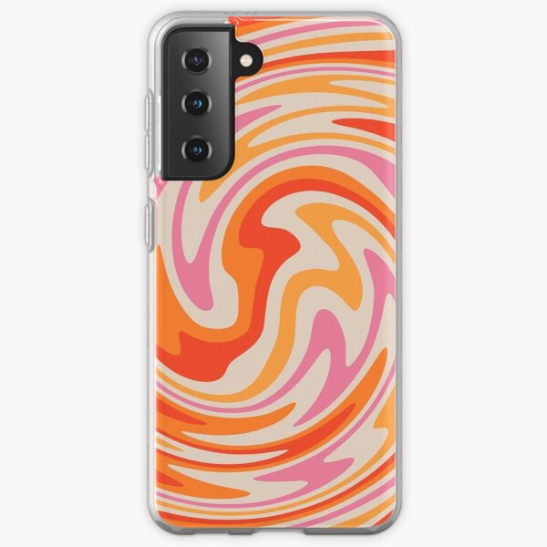 70s Retro Swirl Color Abstract Samsung Galaxy Soft Case