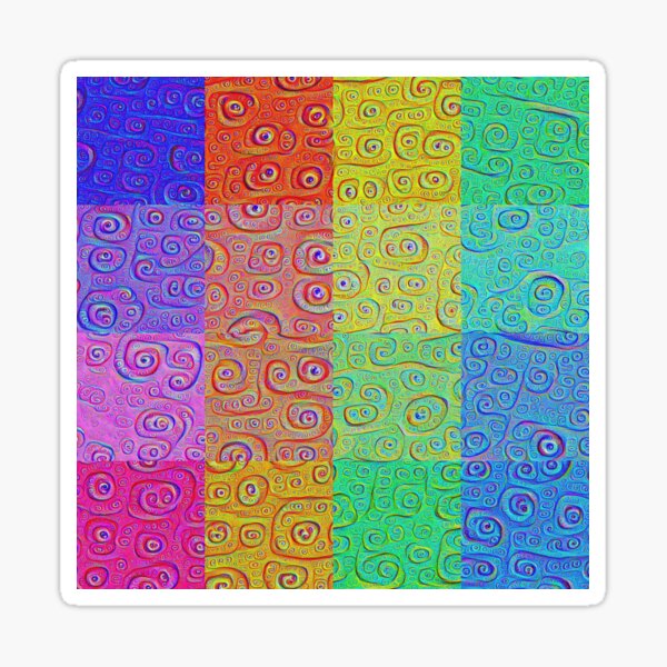 Deep Dreaming of a Color World 2 Sticker