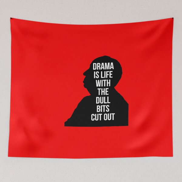 Item preview, Alfred Hitchcock "Drama Is Life" designed and sold by RevolutionInPaint.