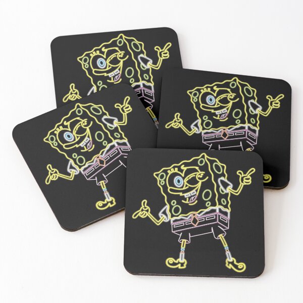 Item preview, SquarePants.SponngeBobzz Winking Neon Outline designed and sold by robertsonbb.