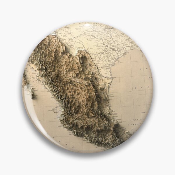 Item preview, 1911 Map of México 3D digitally-rendered designed and sold by ThinkAboutMaps.