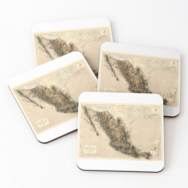 Item preview, 1911 Map of México 3D digitally-rendered designed and sold by ThinkAboutMaps.