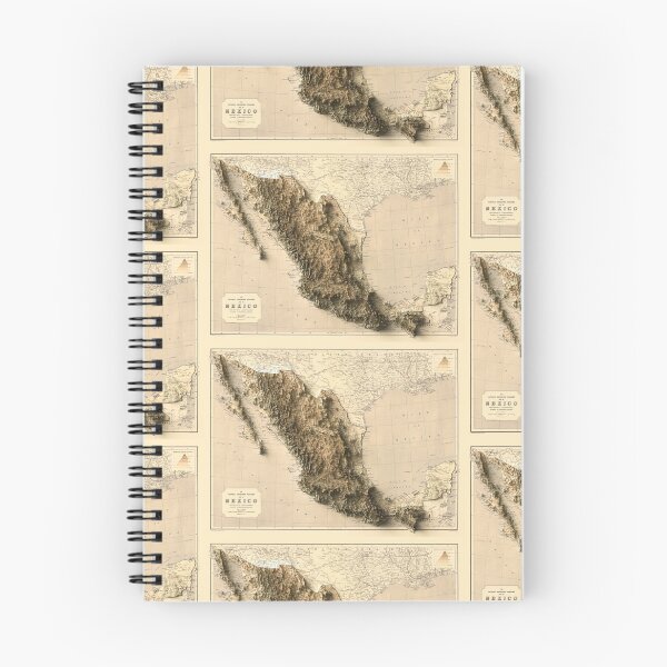 Item preview, 1911 Map of México 3D digitally-rendered designed and sold by ThinkAboutMaps.