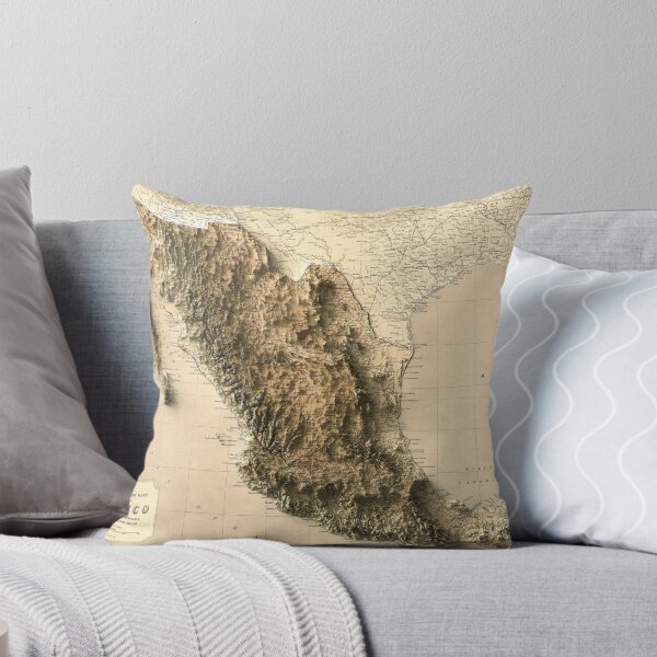 Item preview, 1911 Map of México 3D digitally-rendered designed and sold by ThinkAboutMaps.