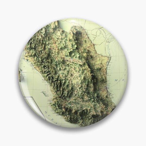 Item preview, 1922 Map of México 3D digitally-rendered designed and sold by ThinkAboutMaps.