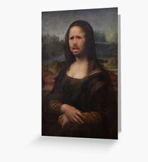 The Moaning Lisa (Karl Pilkington) Greeting Card
