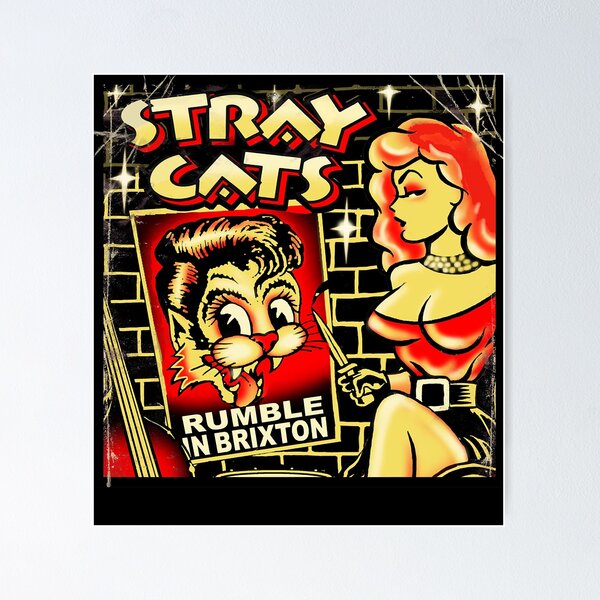 Stray cats band rockabilly Poster for Sale by HelloStrayCats | Redbubble