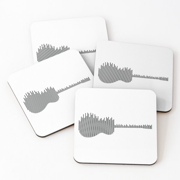 Item preview, Acoustic Guitar Sound Waves Light Theme designed and sold by nightsworthy.