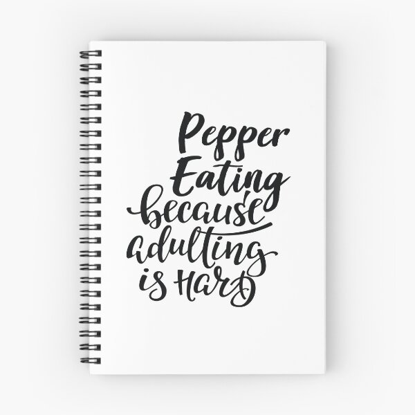 Item preview, Pepper Eating Because Adulting Is Hard designed and sold by FiveNiches.