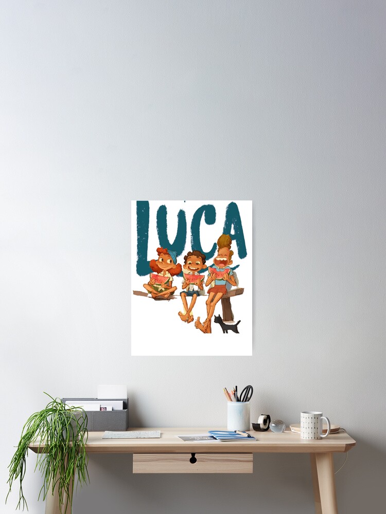 Luca Friends Watermelon Sticker by Curlyredflowers