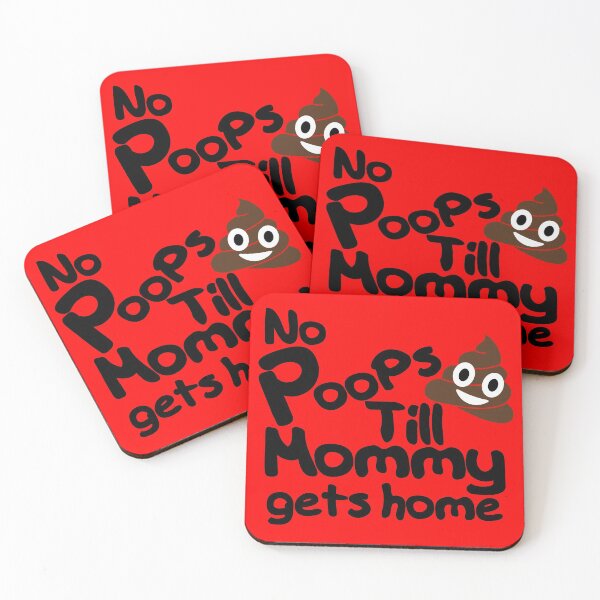 Item preview, No Poops till Mommy gets home - Funny Baby Parenting designed and sold by HogarthArts.