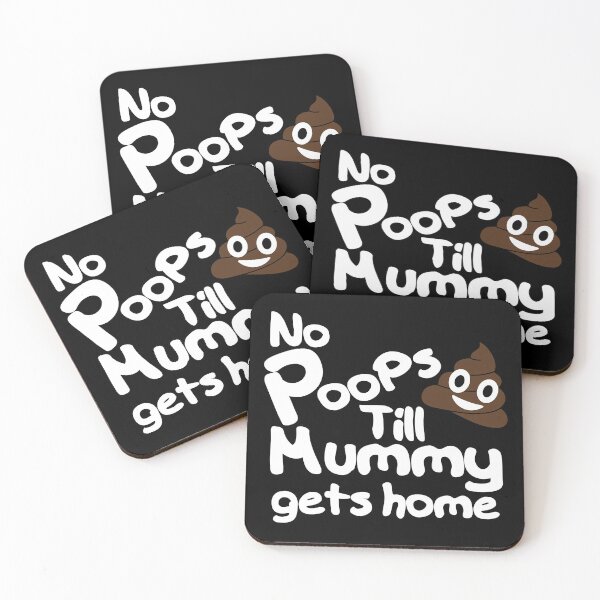 Item preview, No Poops till Mummy gets home - Funny Baby Parenting (white) designed and sold by HogarthArts.