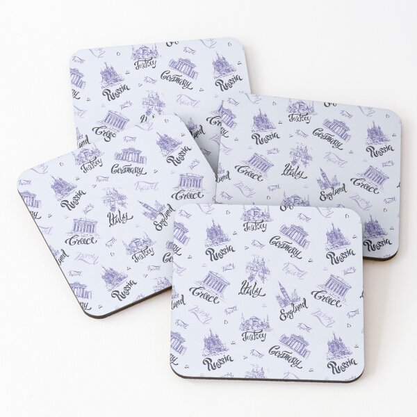 Item preview, Seamless Pattern Countries Cities designed and sold by Peekonet.