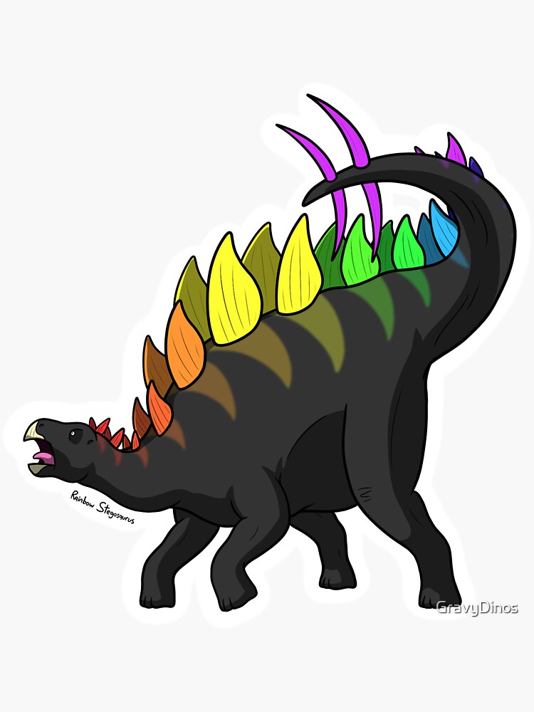 rainbow stegosaurus