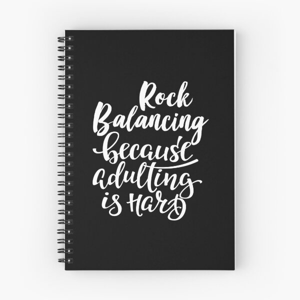 Item preview, Rock Balancing Because Adulting Is Hard designed and sold by FiveNiches.