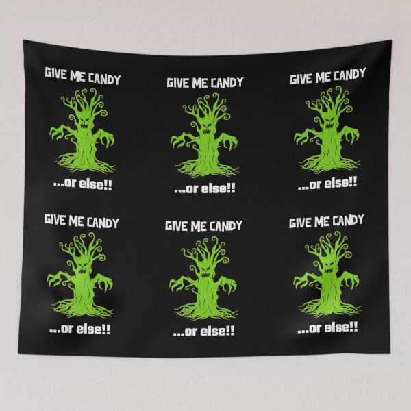 Item preview, Give Me Candy Haunted Halloween Tree designed and sold by Monique Prince.