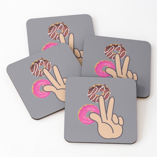 Item preview, Donut Three Fingers Salute, Happy Donut. designed and sold by Loyaltees Apparel.