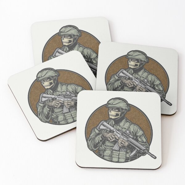 Item preview, Soldier Wearing Skull Mask designed and sold by Peekonet.