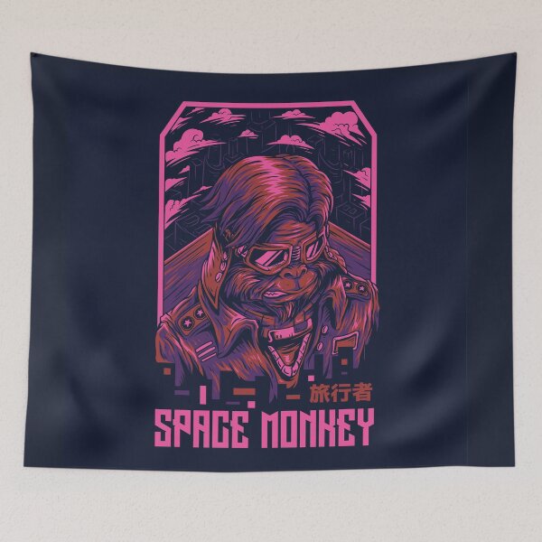 Item preview, Space Monkey Remastered Illustration designed and sold by Peekonet.