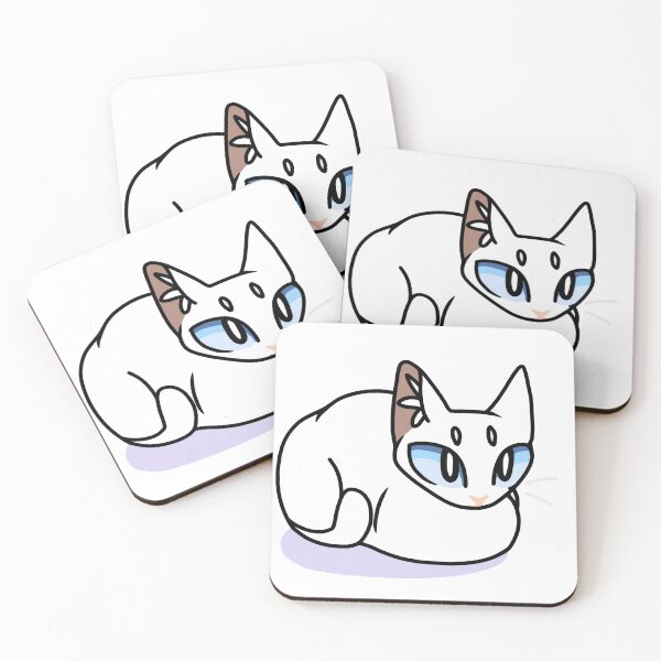 Item preview, Cute white loaf cat design designed and sold by nummiequack.