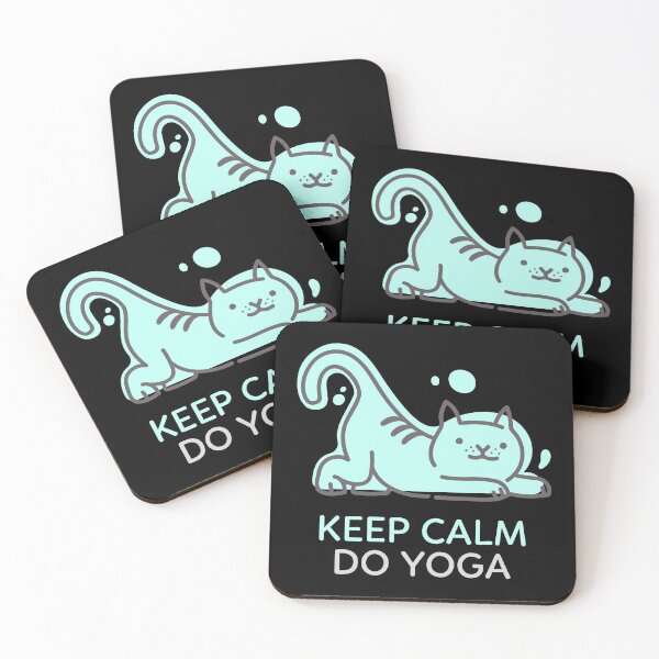 Item preview, KEEP CALM DO YOGA - Cute Cat Shirt designed and sold by allmytees.