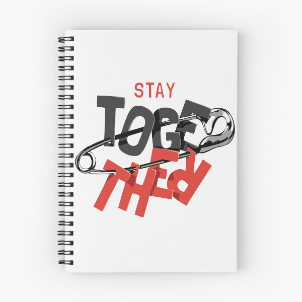 Item preview, Stay Together Slogan Secure Pin Illustration designed and sold by Peekonet.