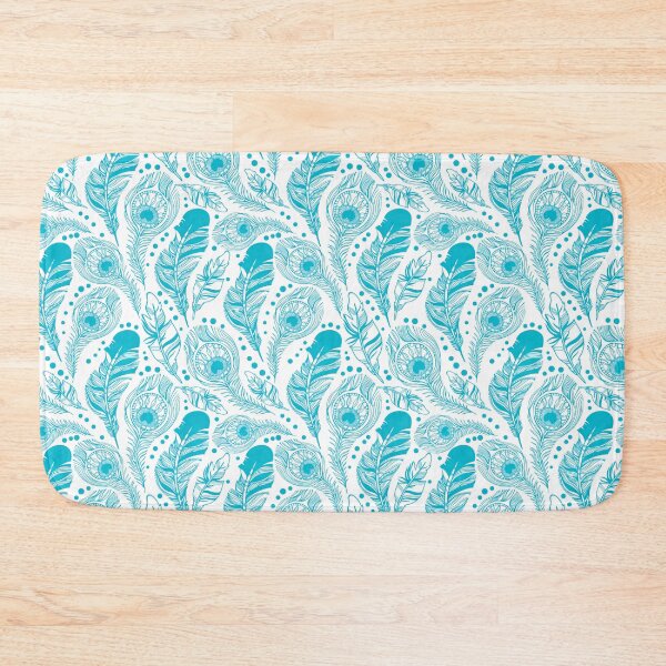 Item preview, Peacock Feather Seamless Pattern, Peacock Feather Pattern, Peacock Feather Vector Pattern designed and sold by graphic-genie.