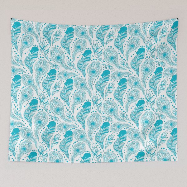 Item preview, Peacock Feather Seamless Pattern, Peacock Feather Pattern, Peacock Feather Vector Pattern designed and sold by graphic-genie.