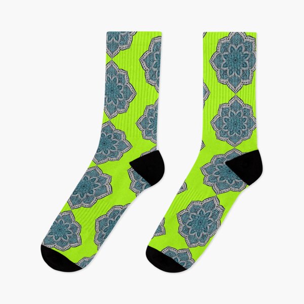 Item preview, Turquoise and lime green mandala designed and sold by Soozie Wray.