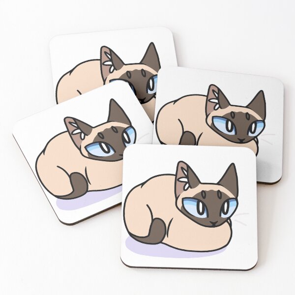 Item preview, Cute Siamese loaf cat design designed and sold by nummiequack.