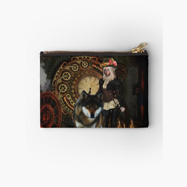 Item preview, Wonderful steampunk women with awesome wolf designed and sold by nicky2342.