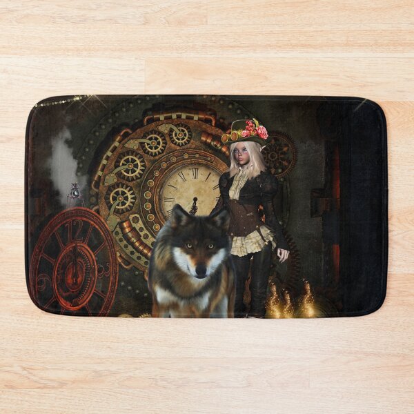 Item preview, Wonderful steampunk women with awesome wolf designed and sold by nicky2342.