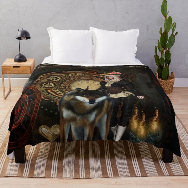 Item preview, Wonderful steampunk women with awesome wolf designed and sold by nicky2342.