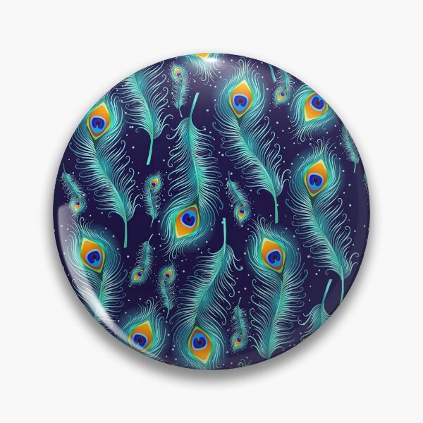 Item preview, Peacock Feather Seamless Pattern, Peacock Feather Pattern, Peacock Feather Vector Pattern designed and sold by graphic-genie.
