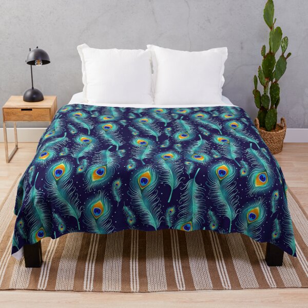 Item preview, Peacock Feather Seamless Pattern, Peacock Feather Pattern, Peacock Feather Vector Pattern designed and sold by graphic-genie.