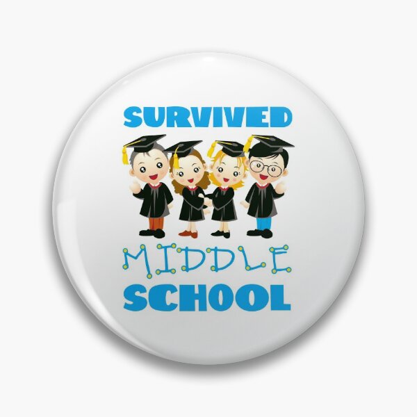 Item preview, Survived Middle School! (on White) designed and sold by PawsitiveMum.