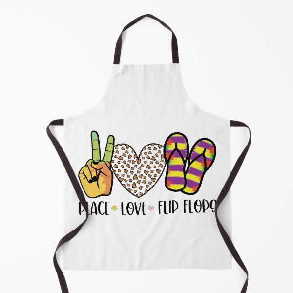 Item preview, Peace Love Flip Flops designed and sold by Inkwell-TikNik.
