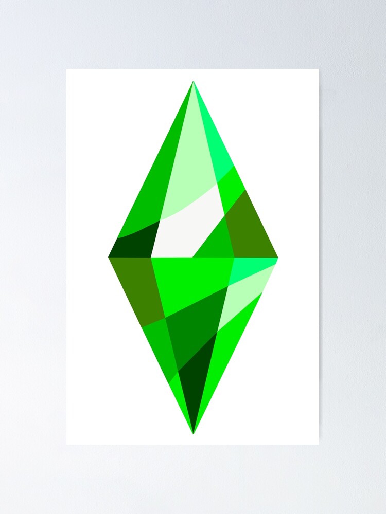 "The Sims 4 Plumbob" Poster for Sale by FreeOrca Redbubble