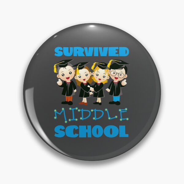 Item preview, Survived Middle School! (on Dark Grey) designed and sold by PawsitiveMum.