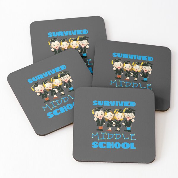 Item preview, Survived Middle School! (on Dark Grey) designed and sold by PawsitiveMum.