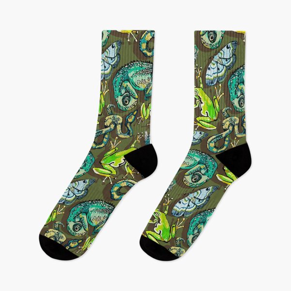 Item preview, ranas arborícolas verdes y otros reptiles designed and sold by ariellemorris.