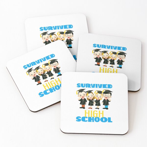 Item preview, Survived High School! (on White) designed and sold by PawsitiveMum.