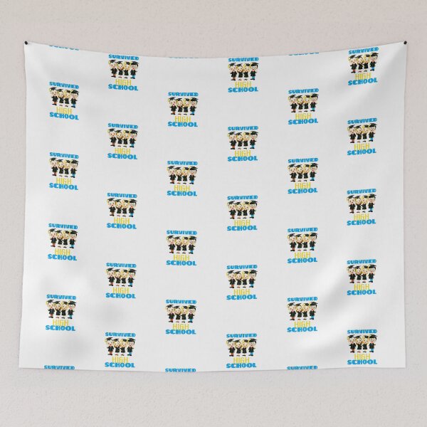 Item preview, Survived High School! (on White) designed and sold by PawsitiveMum.