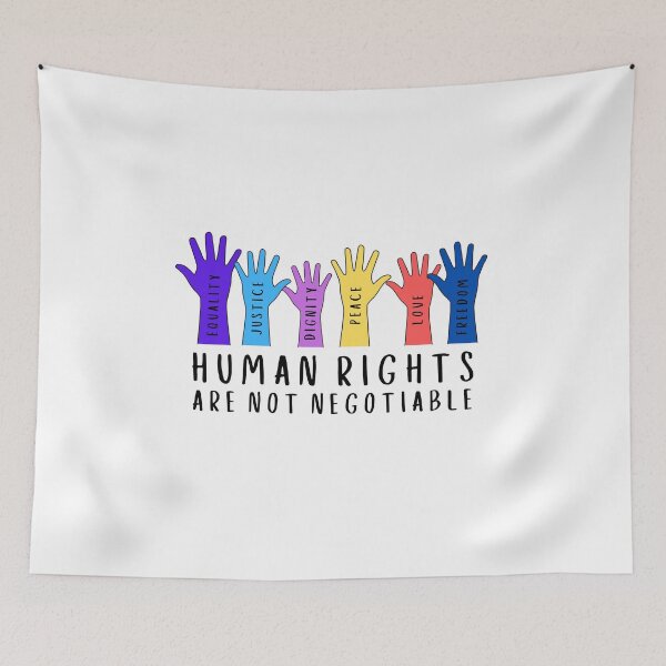 Item preview, Human Rights Are Not Negotiable T-Shirt designed and sold by Kummy Bear Shop.
