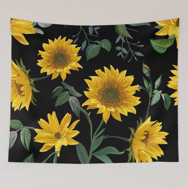 Item preview, Sun Flower Illustration Seamless Pattern designed and sold by Peekonet.